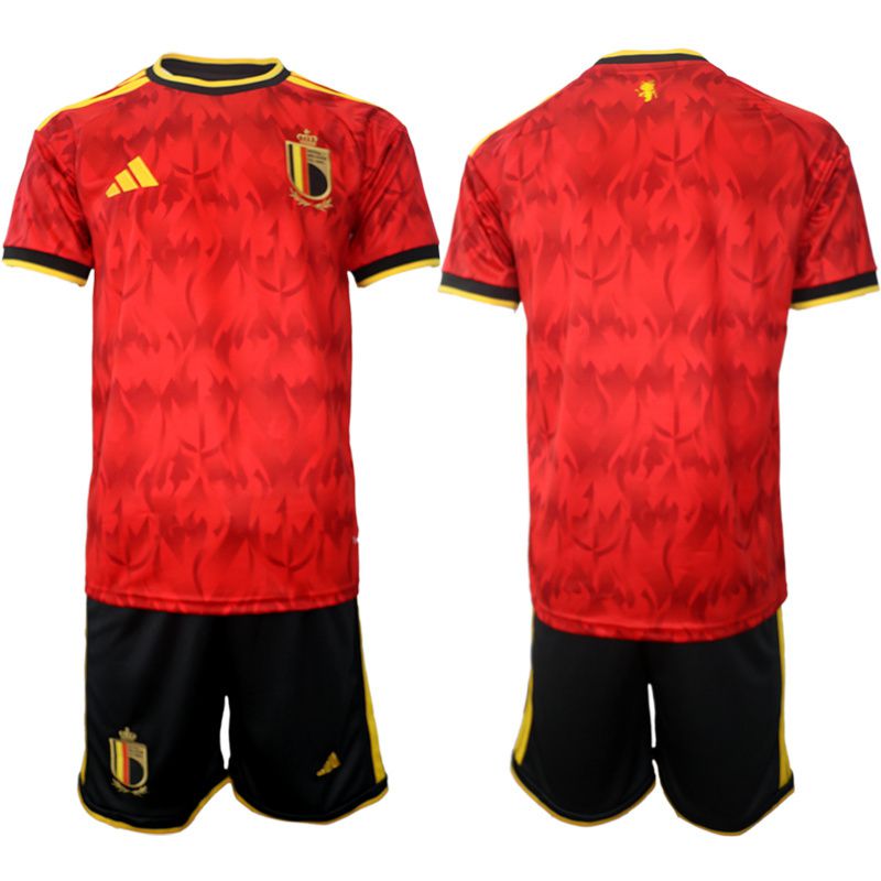 Men 2026 World Cup National Team Belgium home red blank Soccer Jersey